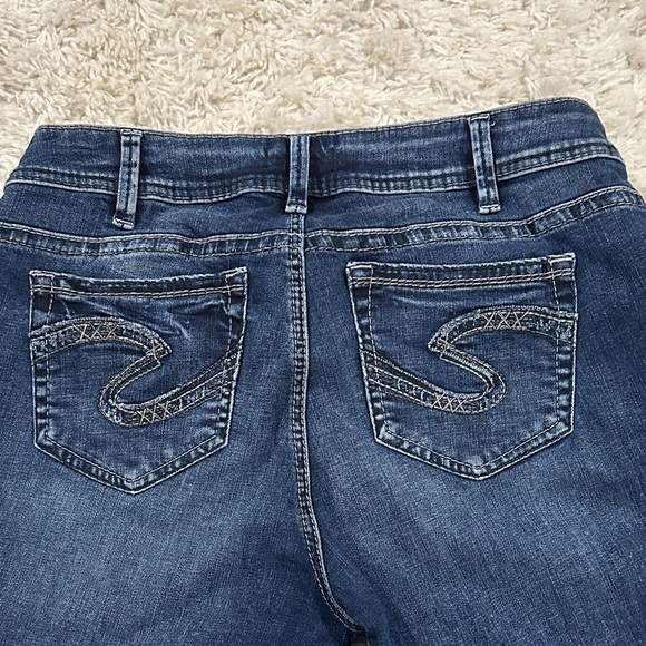 Women’s Silver Dark Indigo Straight Leg Jeans - Picture 4 of 9